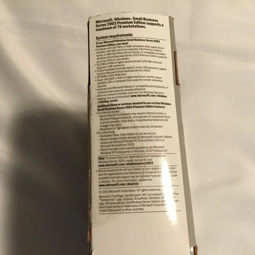 Microsoft Windows Small Business Server 2003 Premium Edition w/ Product Keys